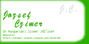 jozsef czimer business card